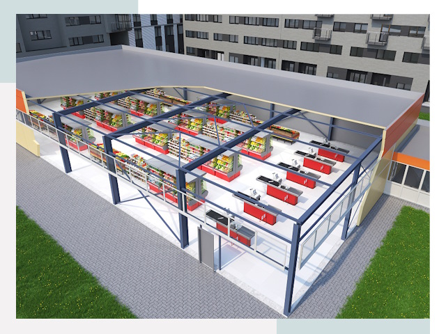 Строительство магазинов в Новосибирск от 610 руб. за м²