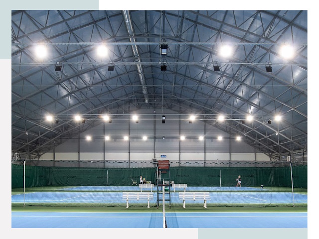 Строительство теннисных кортов в Новосибирск от 610 руб.