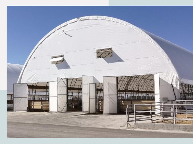 Тентовые ангары по цене 610 руб. в Новосибирск