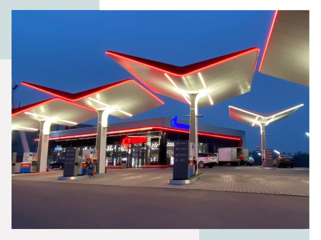 Навесы для АЗС в Новосибирске