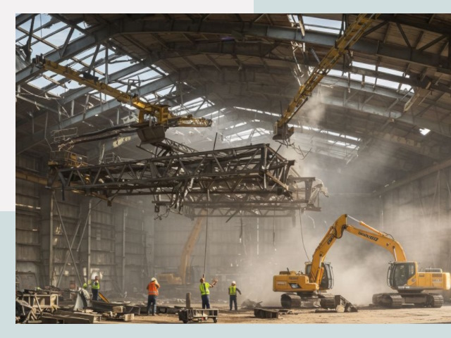 Демонтаж ангаров в Новосибирске от 610 руб. за м²