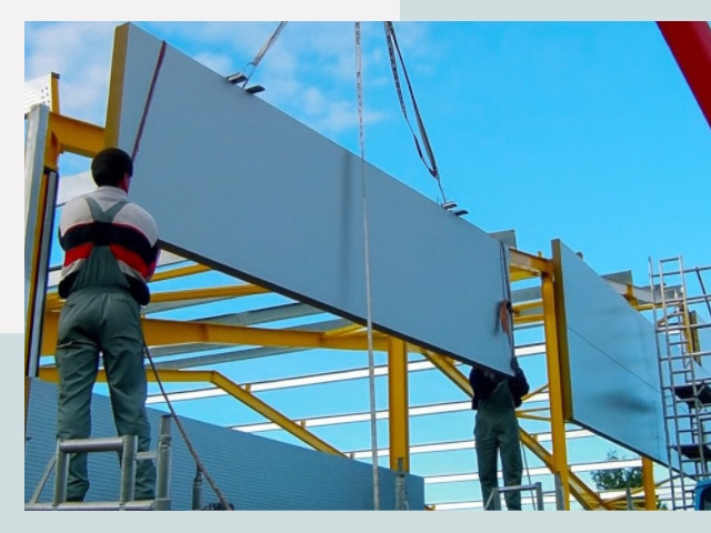 Монтаж сэндвич-панелей в Новосибирске от 610 руб.